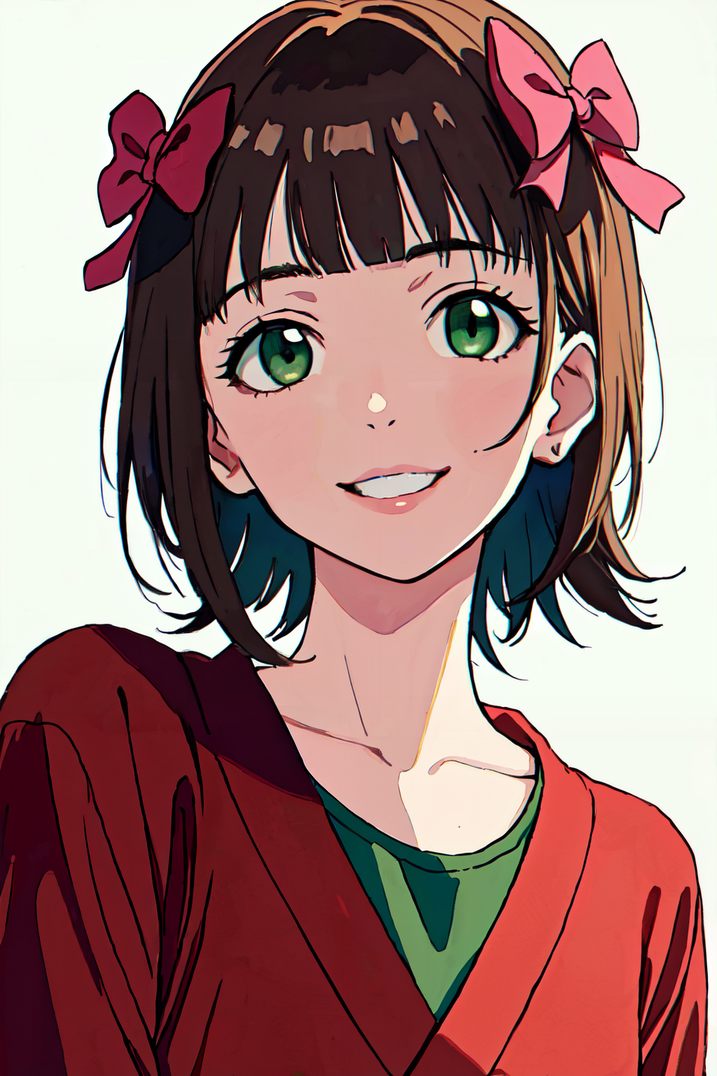 05546-2967009265-_lora_harukaamamitest_1_haruka amami, brown hair, (green eyes_1.5), short hair, (hair bow_1.5), hair ribbon, bangs, blunt bangs,.png